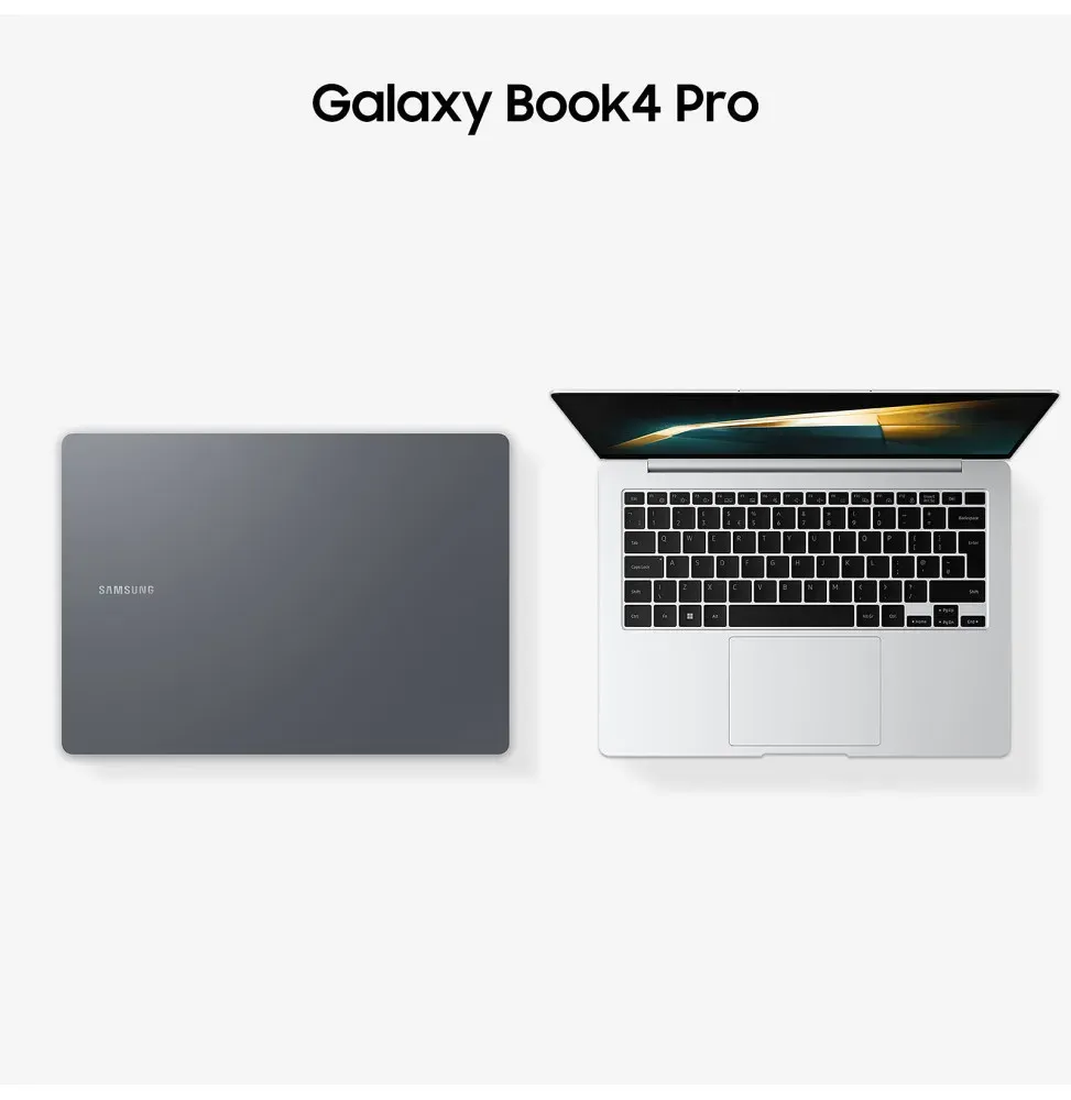 Laptop Galaxy Book 4 Pro color gris con pantalla AMOLED